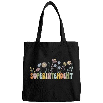 Discover Retro School Superintendent Wildflower School Supervisor Bags