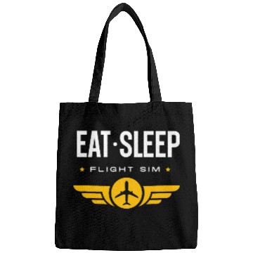 Discover Eat Sleep Flight Sim Simulator Pilot Bags