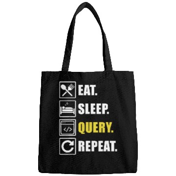 Discover Eat Sleep Query Computer Programmer Programming Graphic Bags