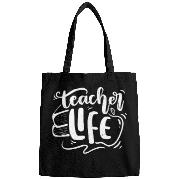 Discover Teacher Life Tutor Educator Back to School Funny Quote Bags