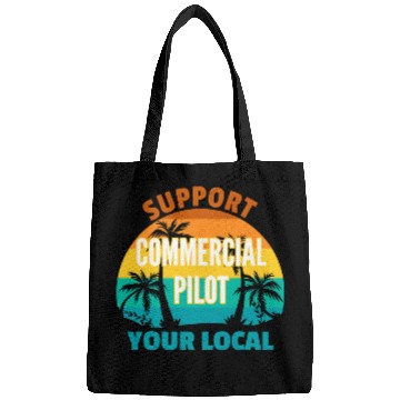 Discover Support Your Local Commercial Pilot Tropical Design Bags
