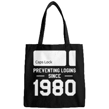 Discover Caps Lock Preventing Logins Since 1980 Programmer Coder Bags