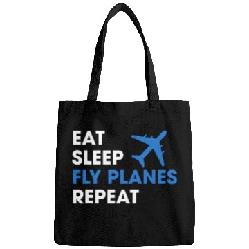 Discover Eat Sleep Fly Planes Repeat Pilot Airline Bags