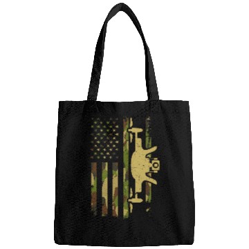 Discover Camo USA Flag Drone Aviation RC Drone US Patriot Quote Bags