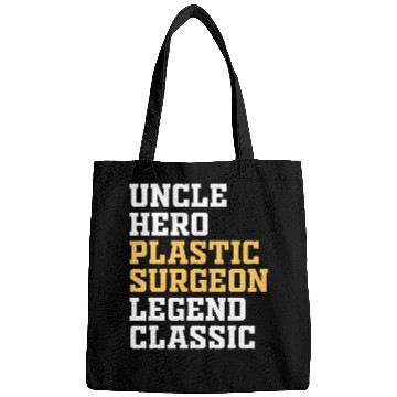 Discover Uncle Plastic Surgeon Surgery Expert Doctor Graphic Bags