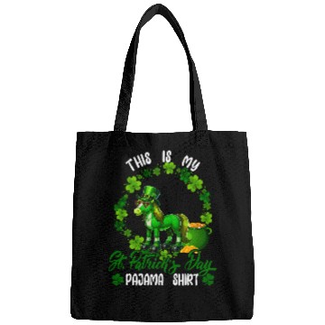 Discover My St  Patricks Day Pajama Horse Shamrocks Circle Bags