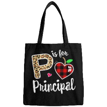 Discover P is For Principal Crew Back to School Matching Group Plaid Bags