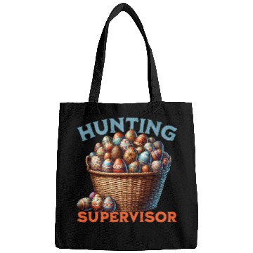 Discover Egg Hunt supervisor Hunting Season Funny Easter Day Bags