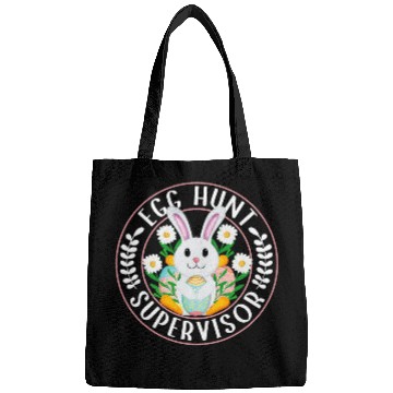 Discover Egg Hunt Supervisor Matching Easter Rabbit Ears Egg Hunter Bags