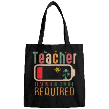 Discover Teacher Summer Recharge Required Gift for Teacher Bags