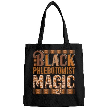Discover Black Costume Phlebotomist Proud Black History Month Bags