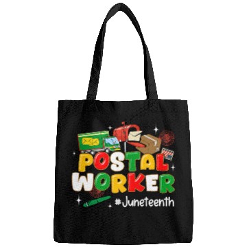 Discover African Postal Worker Juneteenth Emancipation Day 1865 Vibes Bags