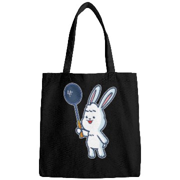 Discover Badminton and shuttlecock player rabbit Bags