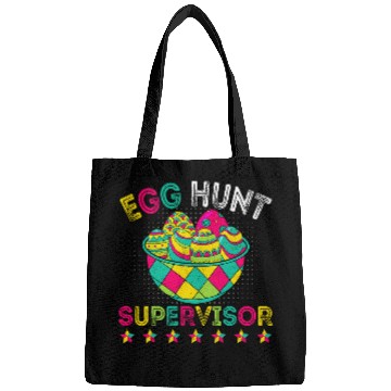 Discover Egg Hunt Supervisor Easter Egg Hunting Party Funny Mom Dad 2 Bags