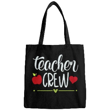Discover Teacher crew cute teaching school student apple gift tee Bags