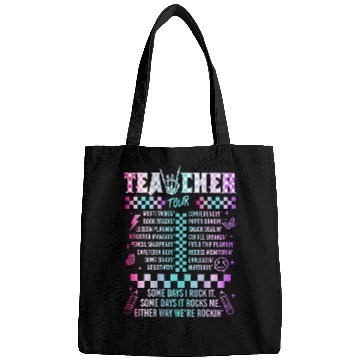 Discover Teacher Tour Some Days I Rock It on back Bags