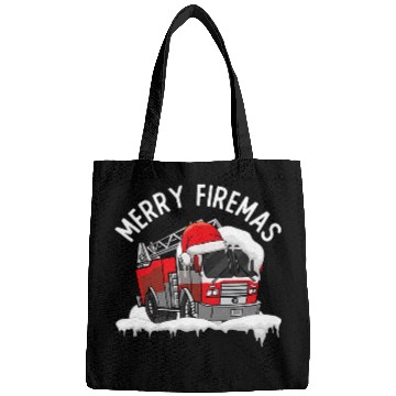 Discover xmass Fires Station Fireman Merry Christmas Firefighter Bags