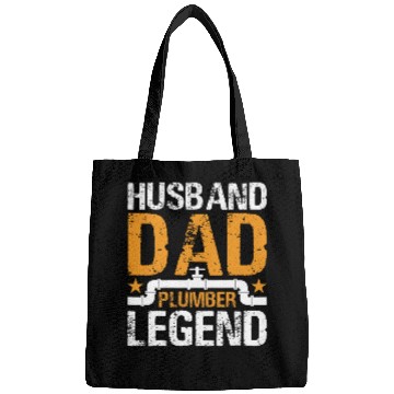 Discover Husband Dad Plumber Legend Bags