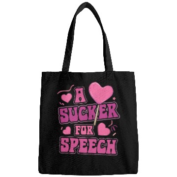 Discover A Sucker For Speech Speech Language Pathologist Valentines Bags