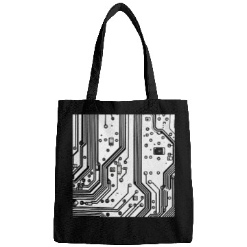 Discover Black Circuit Board Mother Board Computer Programmer Bags