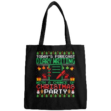 Discover Diary Writing Christmas Party Diary Writer Ugly Christmas Bags