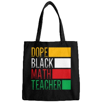 Discover HBCU College Student Dope Black Math Teacher Bags