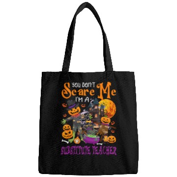 Discover Dont Scare Me Im A Substitute Teacher Halloween Pumpkin Bags