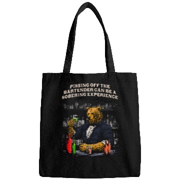 Discover Pissing Off the Bartender Funny Bartending Humor Mixologist Bags