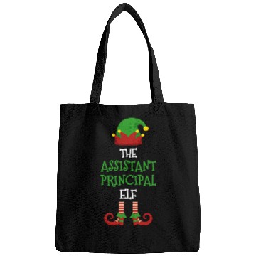 Discover Assistant Principal Elf Matching Pajamas Christmas Teacher Bags