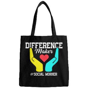 Discover Difference Maker Proud Social Worker 1 Bags