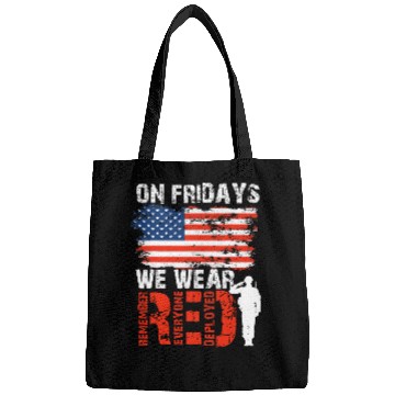 Discover RED Friday Remember Everyone Deployed Military Support Bags