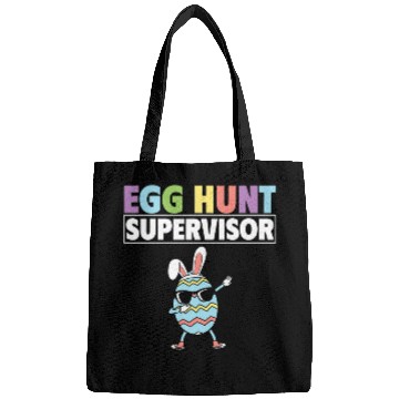Discover Egg Hunt Supervisor Easter Egg Hunting Party Mom Dad Funny Bags