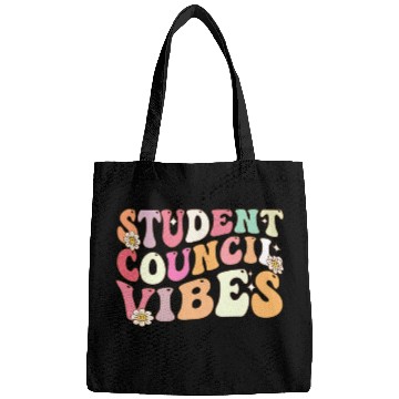 Discover Retro Groovy Teacher Student Council Vibes Bags