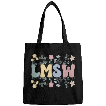 Discover Groovy LMSW Flowers Licensed Master Social Worker Bags