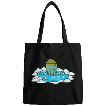 Discover Octopuss Ice Bathing Wildlife Nature Winter Hat Bags