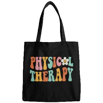 Discover Retro Groovy Physical Therapy Physical Therapist PT Month Bags
