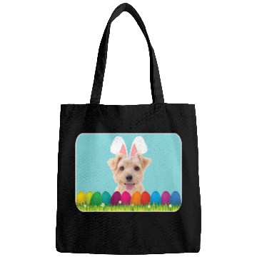 Discover Norfolk Terrier w Bunny Ears Bags