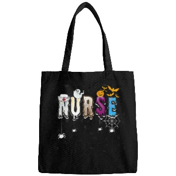 Discover Halloween nurses Cute Health Worker Halloween Pattern 1 Bags