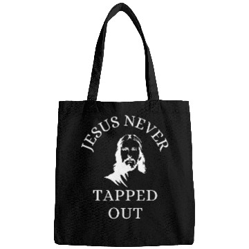 Discover JESUS NEVER TAPPED OUT CHRISTIAN WRESTLING JESUS FAITH Bags