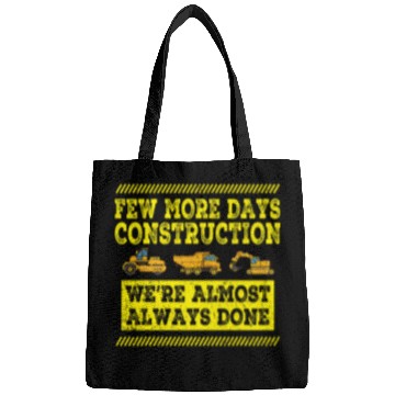 Discover Construction Workers Men Few More Days Construction Company Bags