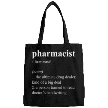 Discover Funny Pharmacist Definition Gag Gift Pharmacy Day Bags