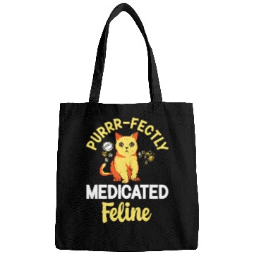 Discover Funny Pharmacist Cat Lady Pharmacy Technician Kitten Lover 2 Bags