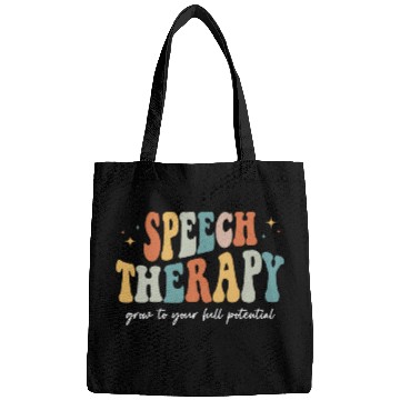 Discover Retro Speech Therapy Groovy Speech Therapist Pathologist Bags
