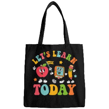 Discover Retro Lets Learn Today Kindergarten Teacher Back To School Bags