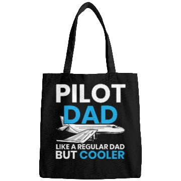 Discover Pilot Dad Copilot Plane Aviator Airplane Fathers Day Bags