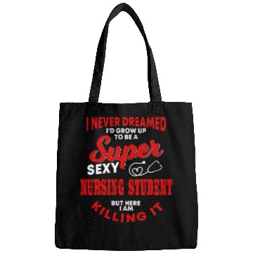 Discover Funny Nursing Student Saying Nursing School Graduation Bags