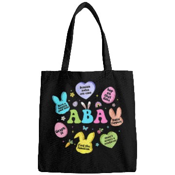 Discover ABA Easter Day Behavior analyst Bunny Eggs Funny Therapist Bags