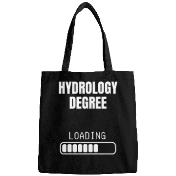 Discover Hydrology Degree Loading Funny Student Graduation Bags