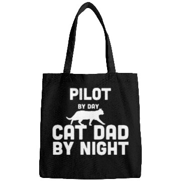 Discover Pilot By Day Cat Dad By Night Bags