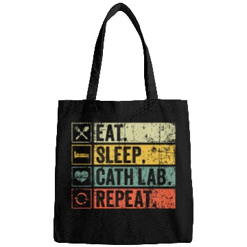 Discover Cath Lab Cardiac nurses Eat Sleep Cath Lab Repeat Vintage Bags